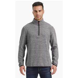 Avalanche Men's Gray 1/4 Zip Fleece Pullover Sweatshirt M